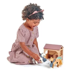 Tender Leaf Petite écurie -Magasin De Jouets En Bois petite ecurie bois 3