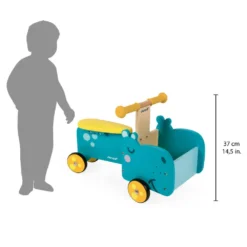 Janod Porteur Hippo -Magasin De Jouets En Bois porteur hippo bois 11