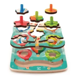 Puzzle 11 Pcs - Vol En Montgolfière -Magasin De Jouets En Bois puzzle 11 pcs vol en montgolfiere bois 2