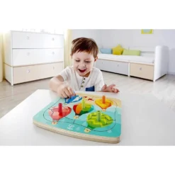 Puzzle 11 Pcs - Vol En Montgolfière -Magasin De Jouets En Bois puzzle 11 pcs vol en montgolfiere bois 3