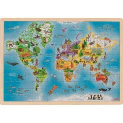 Goki Puzzle 192 Pcs - Carte Du Monde