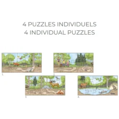 Beleduc Puzzle 40 Pcs - Qui Se Cache Sous Nos Pieds -Magasin De Jouets En Bois puzzle 40 pcs qui se cache sous nos pieds bois 2