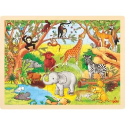 Goki Puzzle 48 Pcs - Animaux D'Afrique