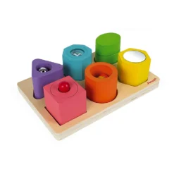 Janod Puzzle 6 Cubes Sensoriels -Magasin De Jouets En Bois puzzle 6 cubes sensoriels bois 2