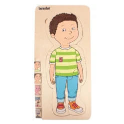 Beleduc Puzzle 29 Pcs - À La Découverte Du Corps Humain -Magasin De Jouets En Bois puzzle a la decouverte du corps humain bois 11