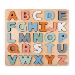 Janod Puzzle Alphabet Sweet Cocoon -Magasin De Jouets En Bois puzzle alphabet sweet cocoon bois 8