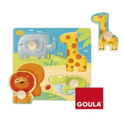 Puzzle - Animaux D'Afrique 5 Puzzle - Animaux D'Afrique -Magasin De Jouets En Bois puzzle animaux d afrique bois 2
