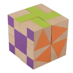 Beleduc Puzzle Cubes - Mosaïque -Magasin De Jouets En Bois puzzle cubes mosaique bois 11