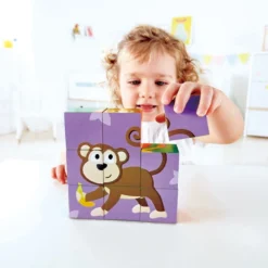 Puzzle Cubes - Safari 10 Puzzle Cubes - Safari -Magasin De Jouets En Bois puzzle cubes safari bois 4