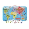Janod Puzzle Magnétique 92 Pcs - Carte Du Monde