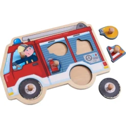 Haba Puzzle Pompier En Mission -Magasin De Jouets En Bois puzzle pompier en mission bois 2
