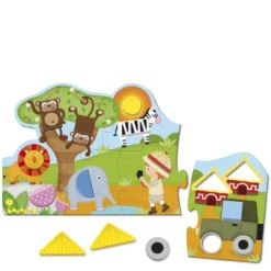 Puzzle Safari Géométrique