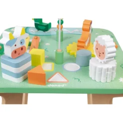 Janod Table D'activités Jolie Prairie -Magasin De Jouets En Bois table d activites jolie prairie bois 4