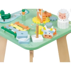 Janod Table D'activités Jolie Prairie -Magasin De Jouets En Bois table d activites jolie prairie bois 5