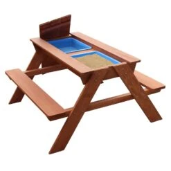 Magasin De Jouets En Bois 13 Sunny Table De Pique-nique Avec Jeux D'eau Et De Sable