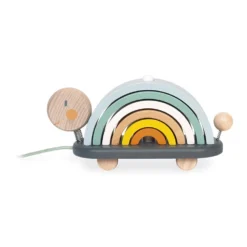 Janod Tortue Arc-en-ciel Sweet Cocoon à Tirer 15 Janod Tortue Arc-en-ciel Sweet Cocoon à Tirer -Magasin De Jouets En Bois tortue arc en ciel sweet cocoon bois 7