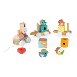 Janod Train Pure à Tirer -Magasin De Jouets En Bois train pure bois 6