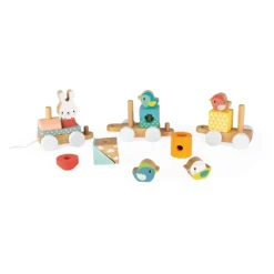 Janod Train Pure à Tirer -Magasin De Jouets En Bois train pure bois 8