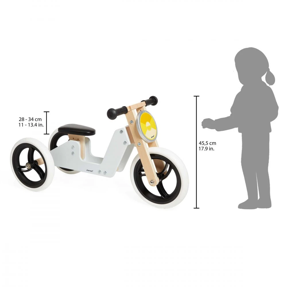 Janod Tricycle Et Draisienne 2 En 1 - Moto 10 Janod Tricycle Et Draisienne 2 En 1 - Moto – Image 10