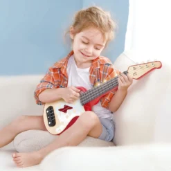 Ukulélé électrique -Magasin De Jouets En Bois ukulele electrique bois 7