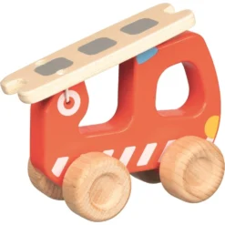 Goki Véhicule Pompier 5 Goki Véhicule Pompier -Magasin De Jouets En Bois vehicule pompier bois 2